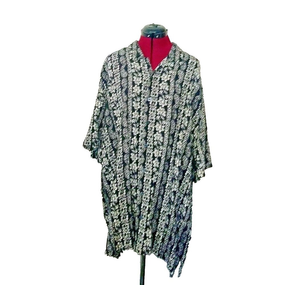 JC Los Angeles Shirt Men’s 2XLT Multicolor Button Down Casual Side Split Hem